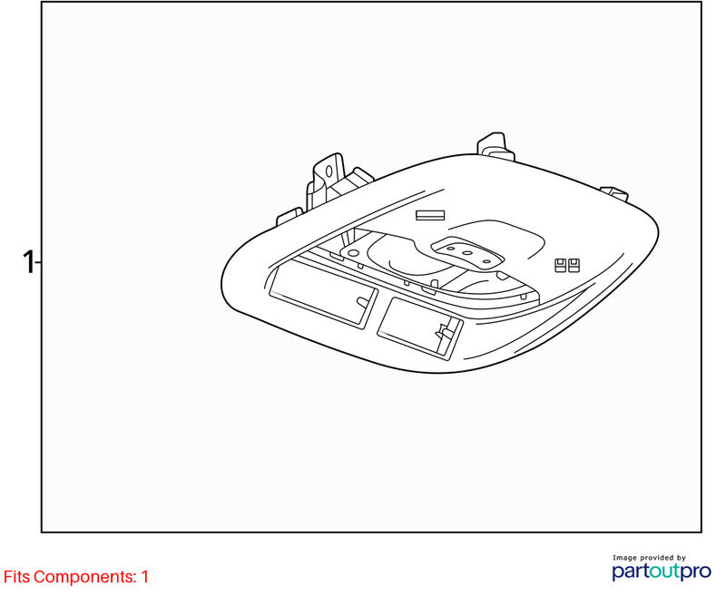 Console Front Roof Without Sunroof Fits 20-25 ENCORE GX 2007300