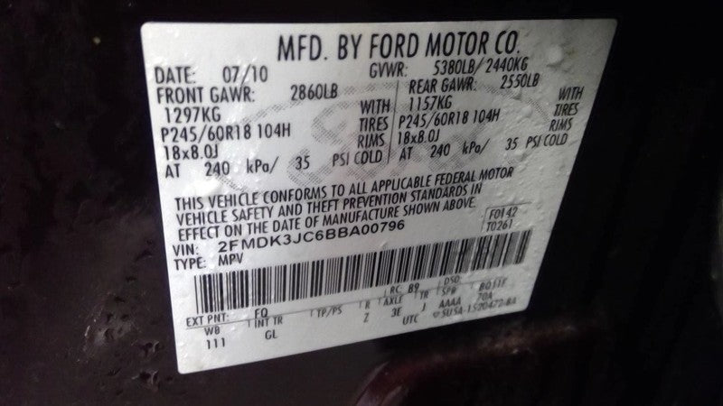 Power Steering Pump Fits 11-15 MKX 1718620