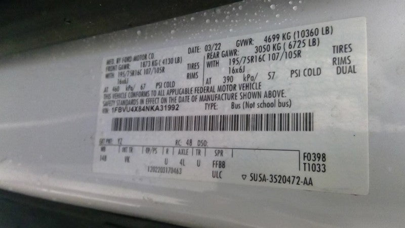 Driver Left Headlight Halogen Fits 15-25 TRANSIT 150 1719254