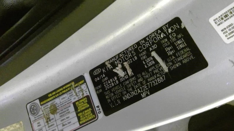 Seat Belt Front Model Driver Buckle Fits 14-17 SOUL 1871625