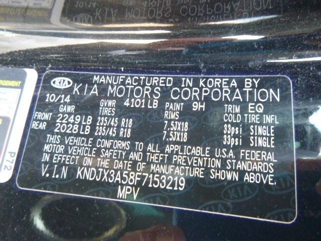 Driver Left Tail Light Model LED Fits 14-19 SOUL 1575673