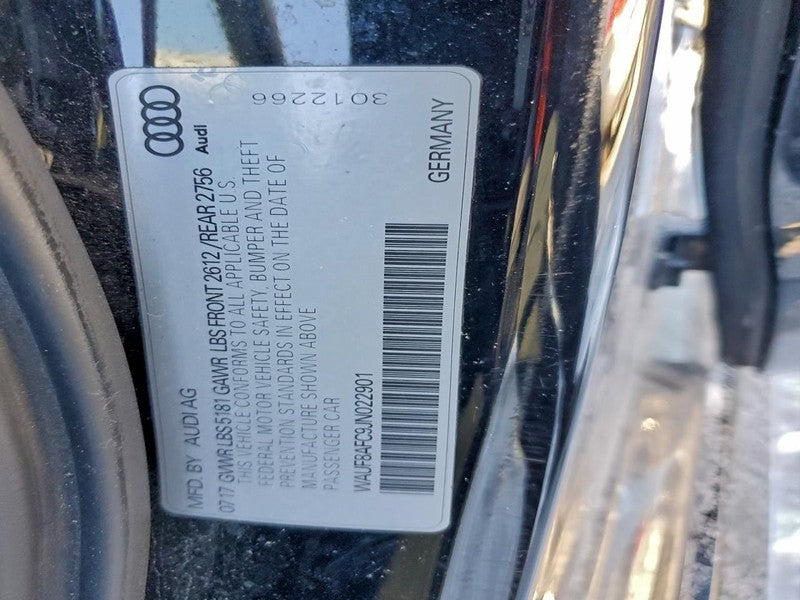 A6 AUDI   2018 Seat Rear 1743257