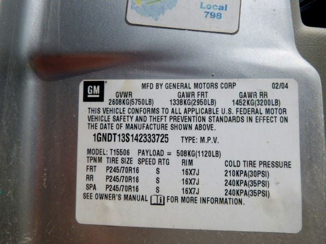 Transfer Case Motor Opt NP8 7 Pin Plug Fits 02-09 ENVOY 1580460