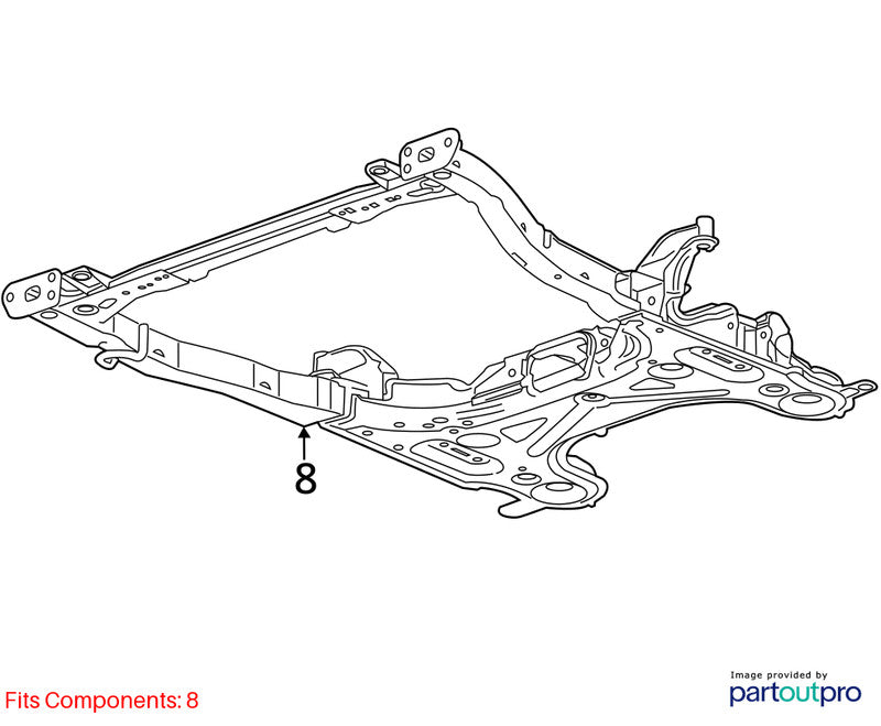 Crossmember/K-Frame Front Ride And Handling Suspension Fits 15-20 TRAX