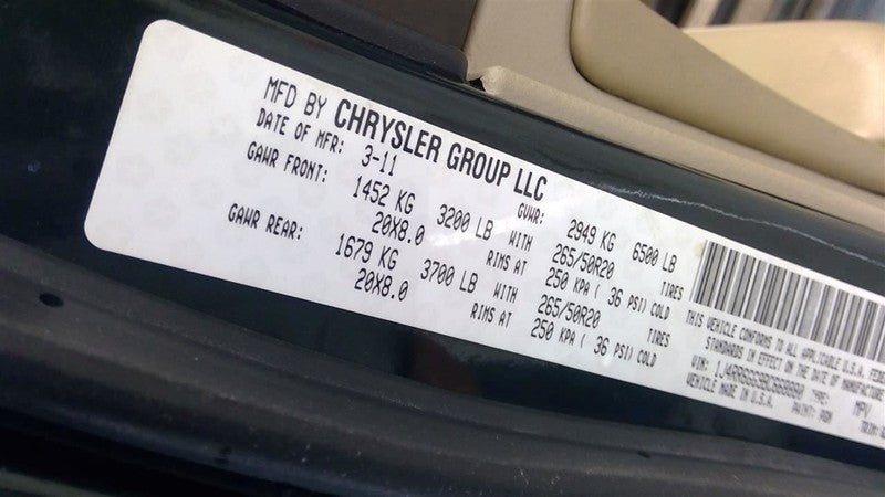 Carrier Front 3.06 Ratio Fits 11 DURANGO 1701960