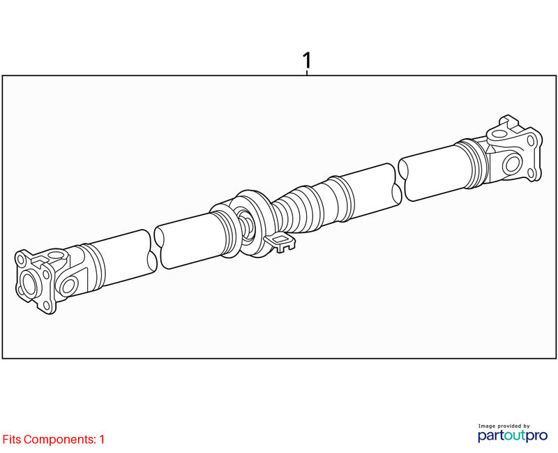 Rear Drive Shaft Fits 06-18 RAV4 2051474