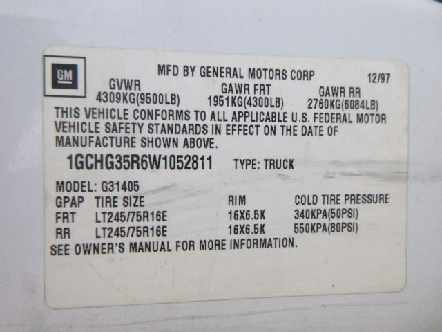 Rear Axle Full-floating Axle Fits 96-02 EXPRESS 2500 VAN 1596343