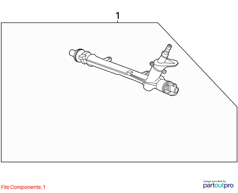 Steering Gear/Rack 18" Wheels Fits 24-25 ENVISTA 1939973