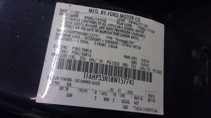 Power Steering Pump Thru 04/26/09 Fits 06-09 FOCUS 1708034