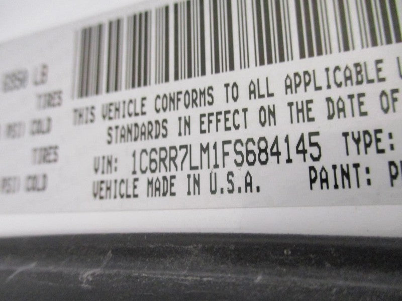 RAM1500   2015 Seat Belt Rear 1689314