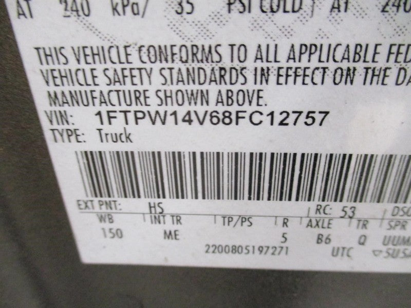 AC Compressor 8-280 Fits 07-08 FORD F150 PICKUP 1698993
