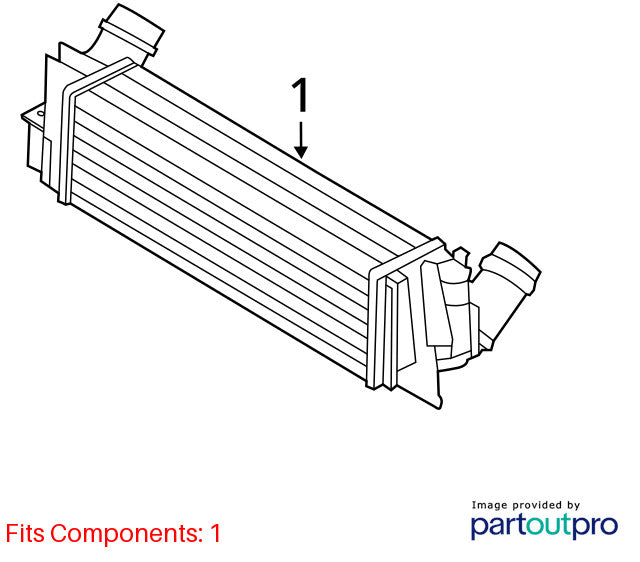 Intercooler 3.0L Turbo Fits 08-19 BMW X6 1947942
