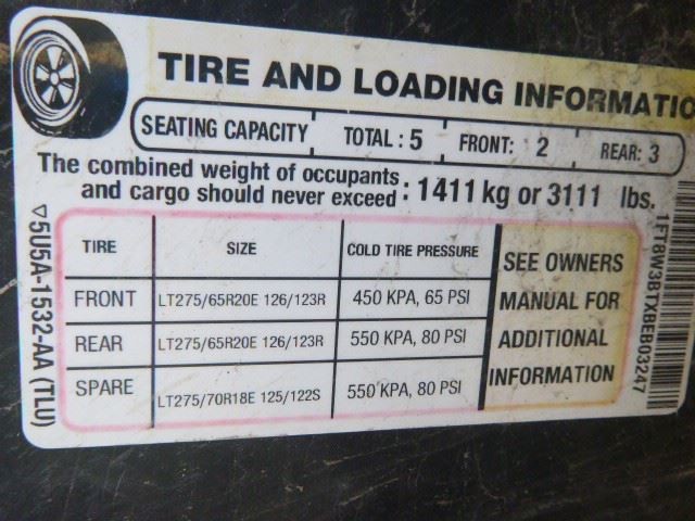 Power Steering Pump Fits 11-16 FORD F250SD PICKUP 1899705