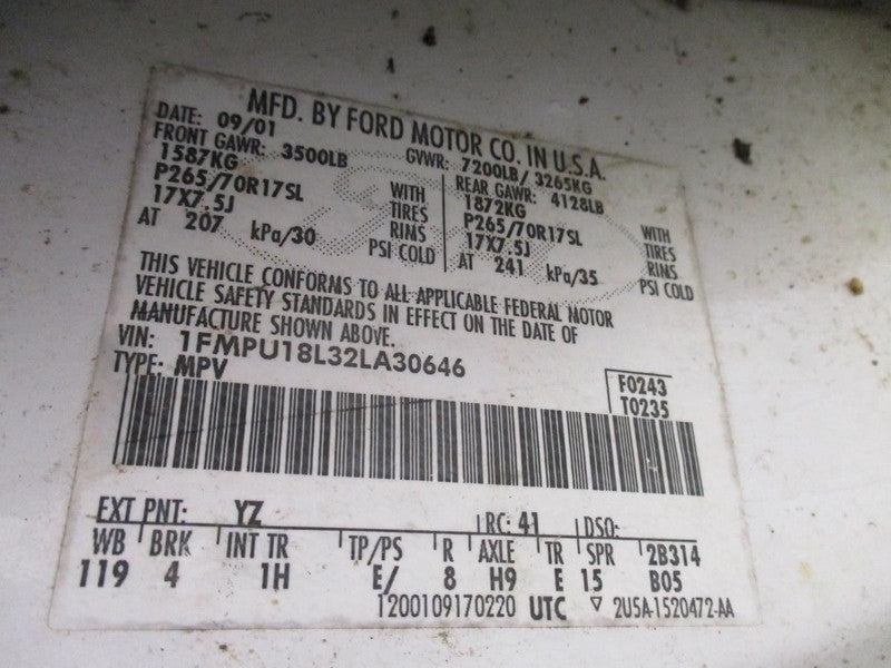 Throttle Body Throttle Valve Assembly Fits 00-04 EXPEDITION 1710650