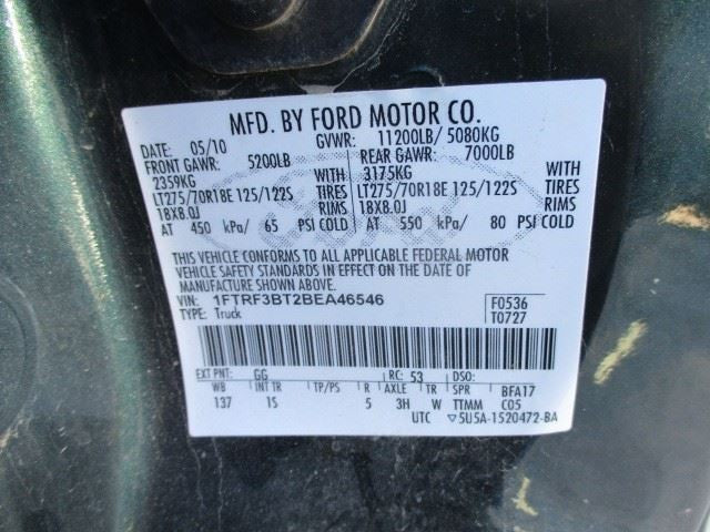 Front Axle Srw 3.31 Ratio Fits 11-12 FORD F250SD PICKUP 1716802
