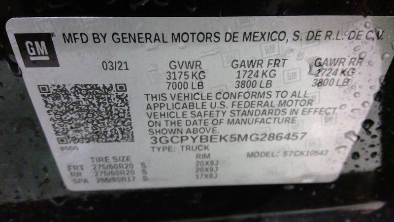 Driver Side View Mirror Heated Fits 19-25 SILVERADO 1500 PICKUP 171913