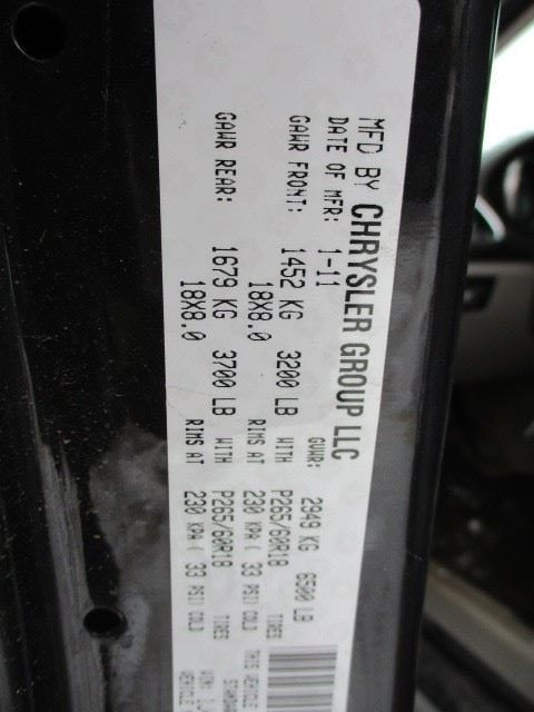 Grille Laredo VIN A 7th Digit Lower Fits 11-13 GRAND CHEROKEE 1230289