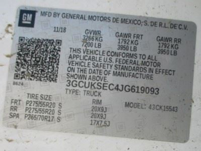Carrier Front 3.42 Ratio Opt GU6 Fits 15-20 SUBURBAN 1500 1573886
