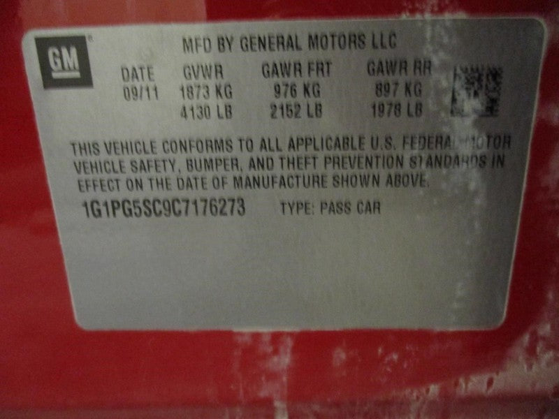 CRUZE     2012 Fuse Box Cabin 1854562