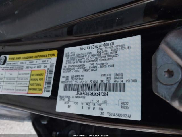 AC Compressor R134A Fits 13-20 FUSION 1739671