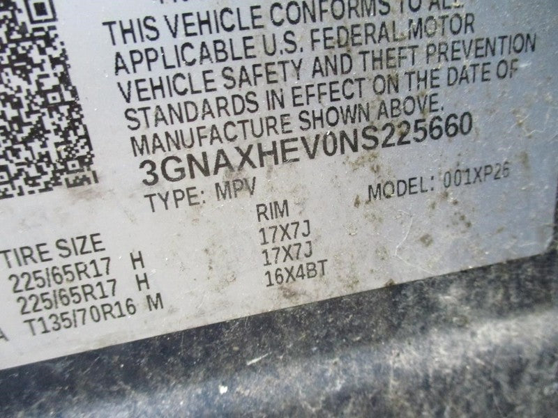 EQUINOX   2022 Seat Belt Rear 1688908