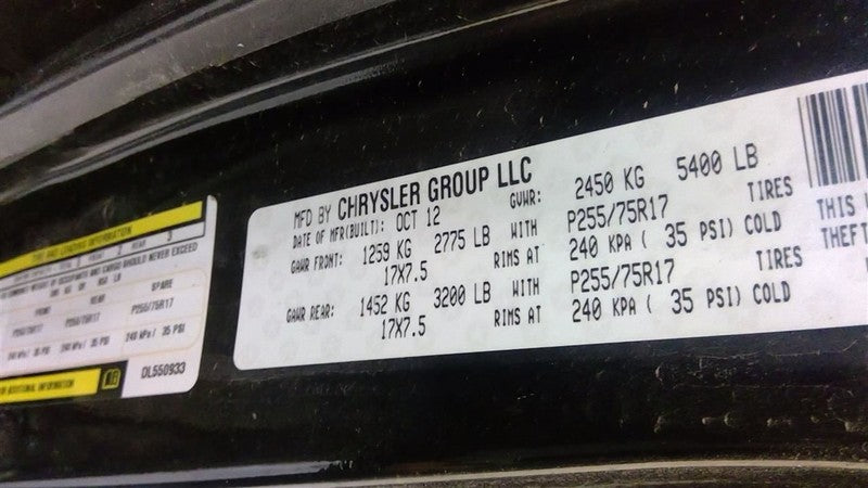 Grille VIN W 6th Digit Jk Body Fits 07-18 WRANGLER 1649029