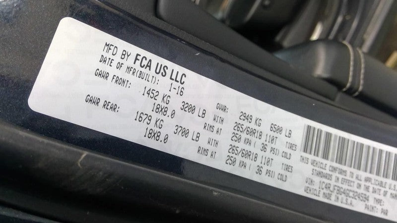 Console Front Wk Body VIN E Or F 6th Digit Fits 16-21 GRAND CHEROKEE 1