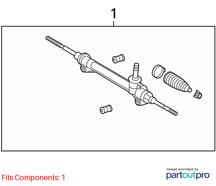 Steering Gear/Rack Power Rack And Pinion AWD Fits 11-20 SIENNA 1899437