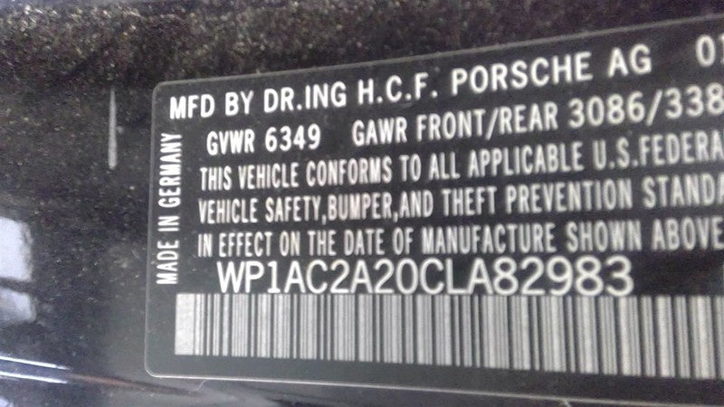 Carrier Rear Axle 4.8L Fits 11-18 PORSCHE CAYENNE 1638225