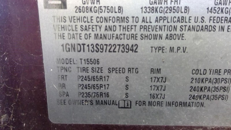 Alternator Fits 07-09 ENVOY 1728276