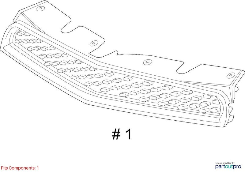 Grille LS Upper Fits 12-15 EQUINOX 1973410