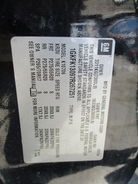 Passenger Side View Mirror Power Opt DL3 Fits 07-08 AVALANCHE 1500 140