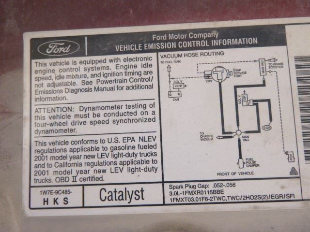 Carrier Rear 1 Sensor Plug Fits 01-04 ESCAPE 1485673