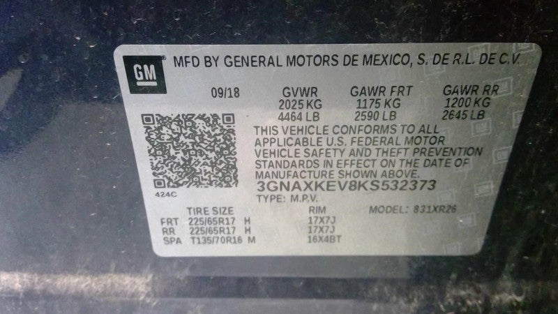 Console Front Roof Without Sunroof Fits 18-22 EQUINOX 1985700