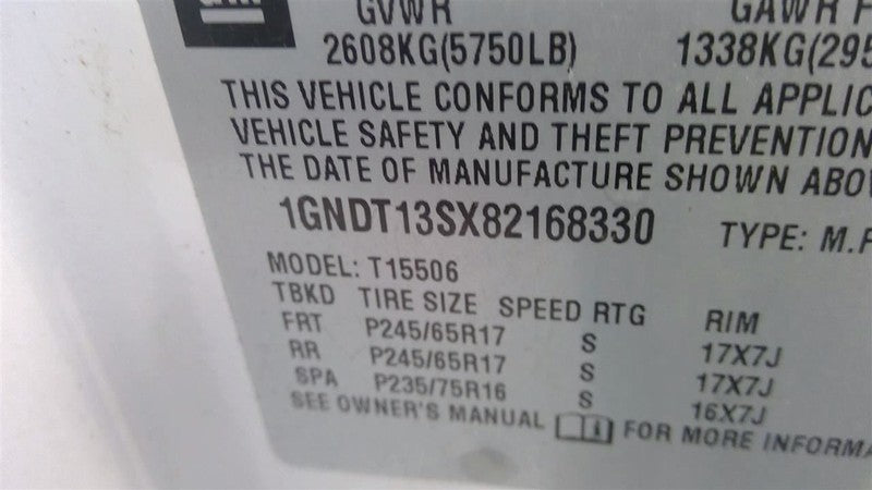 Automatic Transmission 4.2L 4WD ID Twd Fits 08 ENVOY 1702379