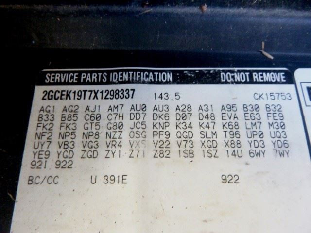 Driver Left Tail Light Wideside Fits 99-03 SIERRA 1500 PICKUP 1619618