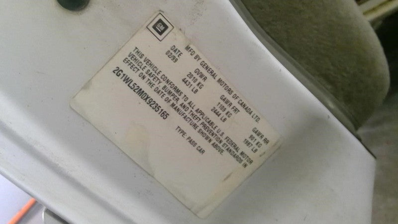 Chevrolet LUMINA 1999 Headrest Used 0837