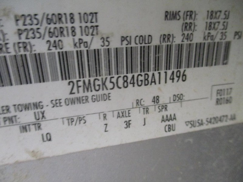 FLEX      2016 Seat Belt Rear 1943071