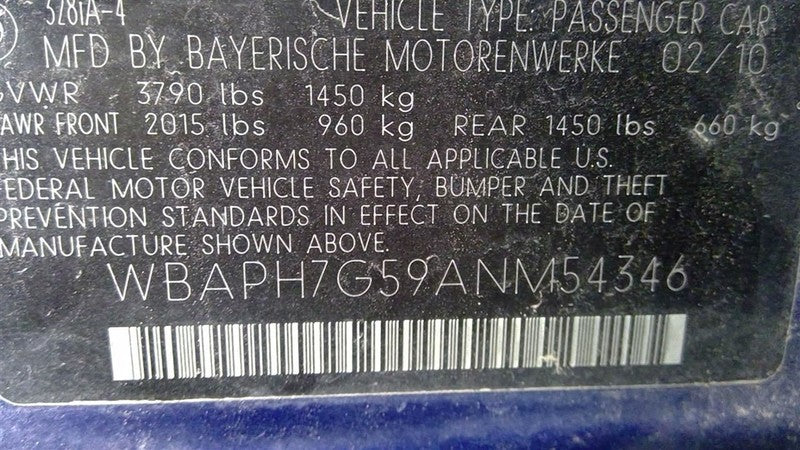 Steering Column Floor Shift Convertible Fits 07-13 BMW 328i 1649780