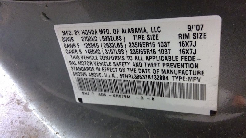 Starter Motor SE Canada Market Fits 07-10 ODYSSEY 1704446