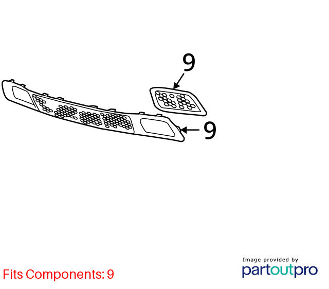 Grille Wk Body VIN E Or F 6th Digit Lower Fits 17-22 GRAND CHEROKEE 15