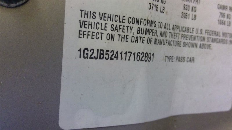 Power Steering Pump VIN 4 8th Digit Fits 95-02 CAVALIER 1679728