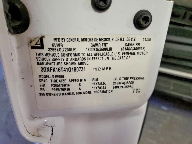Power Brake Booster Vacuum Fits 99-02 SIERRA 1500 PICKUP 1876068