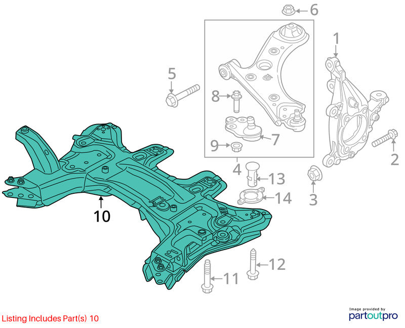 Crossmember/K-Frame Front Thru 05/19/18 Fits 17-18 RENEGADE 1738819