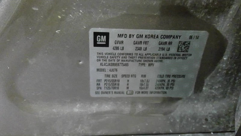 Buick Encore 2014 Headrest Used 8049