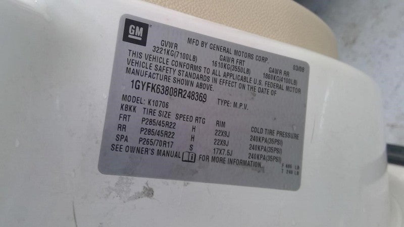 AC Compressor Fits 03-09 ESCALADE 1726422
