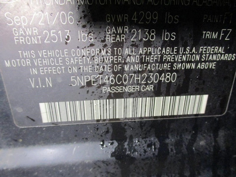 Alternator Thru 1/23/07 Fits 06-07 SONATA 1731384