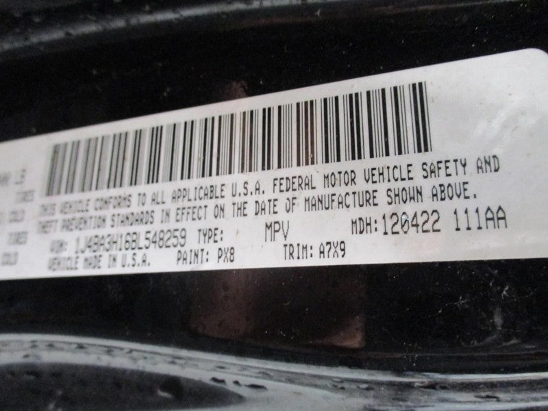Rear Wiper Motor VIN W 6th Digit Jk Body Fits 07-18 WRANGLER 1740358