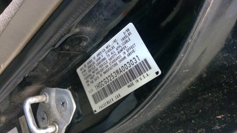 Wheel Cylinder 4 Lug 15x6 Alloy 7 Spoke Fits 98-00 ACCORD 1930508