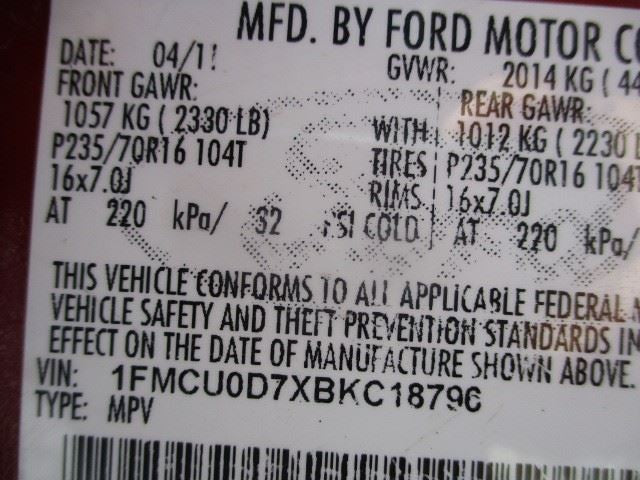 Engine Gasoline 2.5L VIN 7 8th Digit Fits 09-12 ESCAPE 1588857
